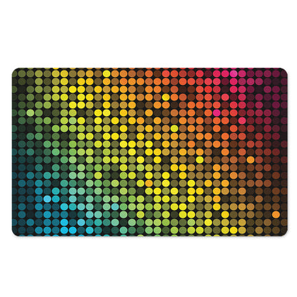 Colorful Disco Lights Pattern Print Polyester Doormat