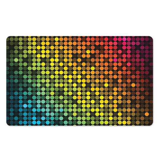 Colorful Disco Lights Pattern Print Polyester Doormat