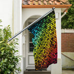 Colorful Disco Lights Pattern Print Polyester Flag