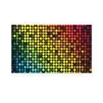 Colorful Disco Lights Pattern Print Polyester Flag
