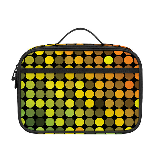 Colorful Disco Lights Pattern Print Portable Lunch Bag