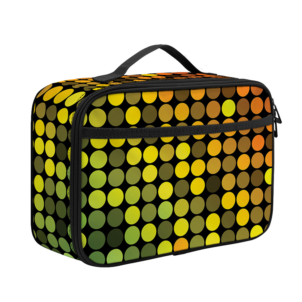 Colorful Disco Lights Pattern Print Portable Lunch Bag