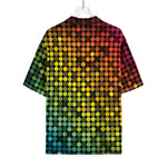 Colorful Disco Lights Pattern Print Rayon Hawaiian Shirt