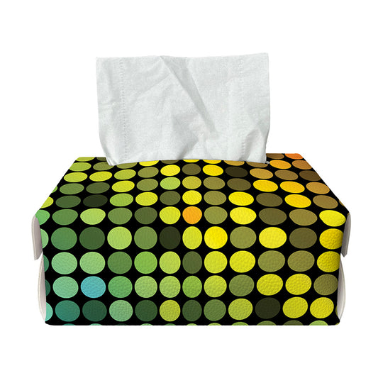 Colorful Disco Lights Pattern Print Rectangle Tissue Box Cover