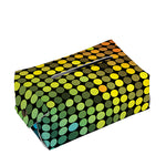 Colorful Disco Lights Pattern Print Rectangle Tissue Box Cover