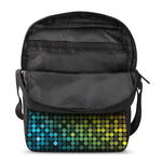 Colorful Disco Lights Pattern Print Rectangular Crossbody Bag