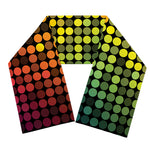 Colorful Disco Lights Pattern Print Scarf