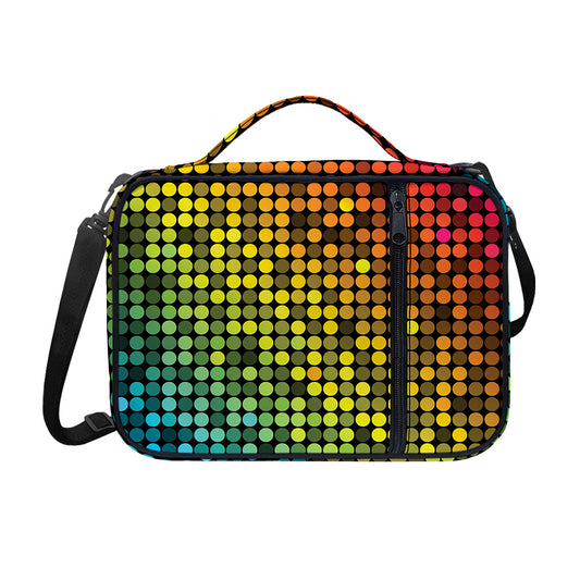 Colorful Disco Lights Pattern Print Shoulder Strap Bible Bag