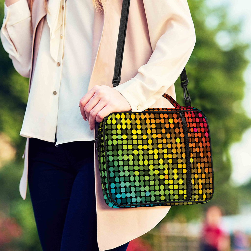Colorful Disco Lights Pattern Print Shoulder Strap Bible Bag