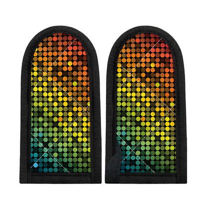 Colorful Disco Lights Pattern Print Skillet Handle Cover
