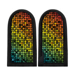 Colorful Disco Lights Pattern Print Skillet Handle Cover