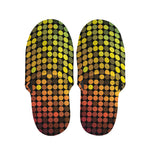 Colorful Disco Lights Pattern Print Slippers