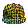 Colorful Disco Lights Pattern Print Snapback Cap