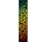 Colorful Disco Lights Pattern Print Table Runner