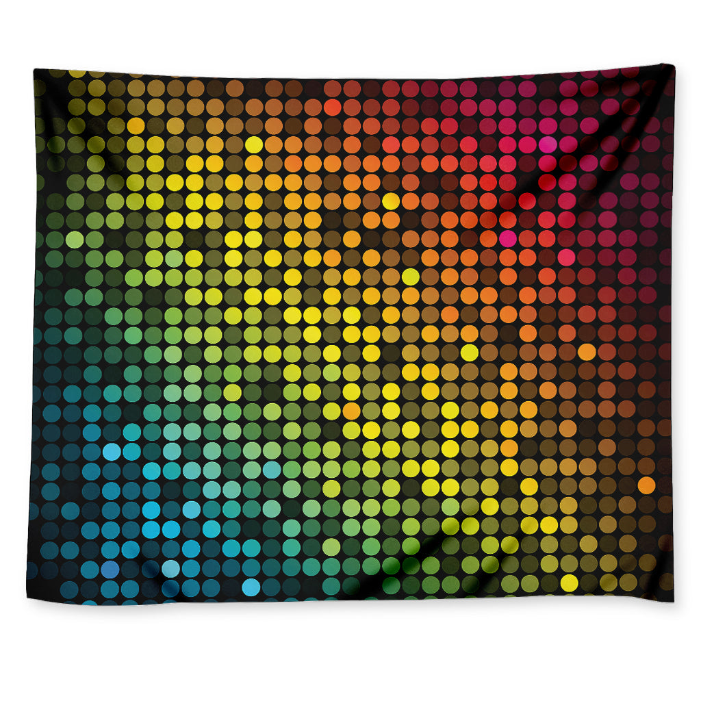 Colorful Disco Lights Pattern Print Tapestry