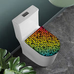 Colorful Disco Lights Pattern Print Toilet Lid Cover