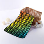 Colorful Disco Lights Pattern Print Towel