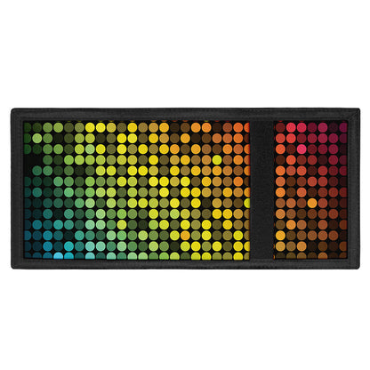 Colorful Disco Lights Pattern Print Trifold Wallet