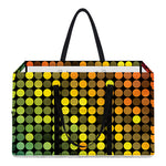 Colorful Disco Lights Pattern Print Utility Tote Bag