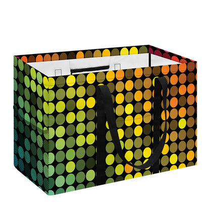 Colorful Disco Lights Pattern Print Utility Tote Bag