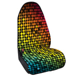 Colorful Disco Lights Pattern Print Waterproof Car Seat Cover