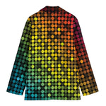 Colorful Disco Lights Pattern Print Women's Blazer