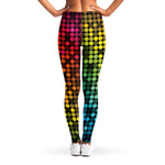 Colorful Disco Lights Pattern Print Women's Leggings