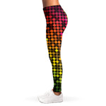 Colorful Disco Lights Pattern Print Women's Leggings