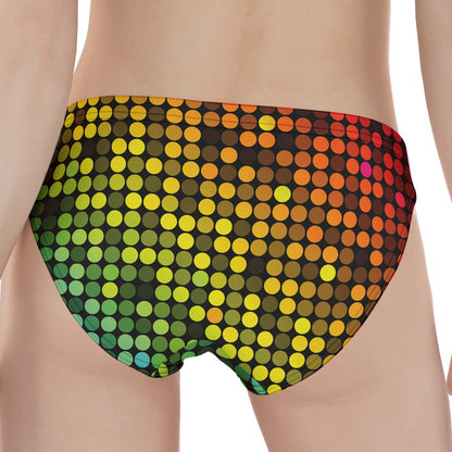 Colorful Disco Lights Pattern Print Women's Panties