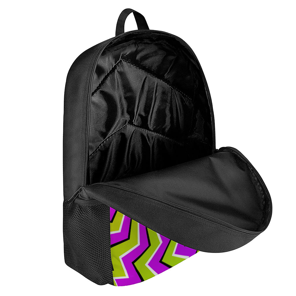 Colorful Dizzy Moving Optical Illusion 17 Inch Backpack