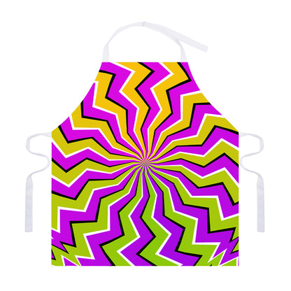 Colorful Dizzy Moving Optical Illusion Adjustable Apron