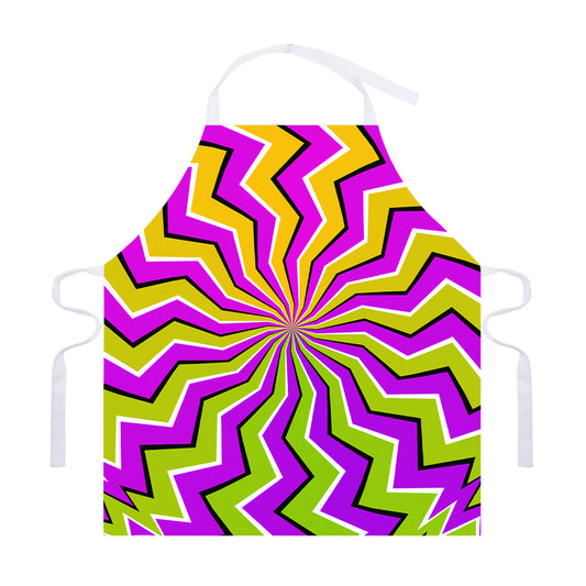 Colorful Dizzy Moving Optical Illusion Adjustable Apron