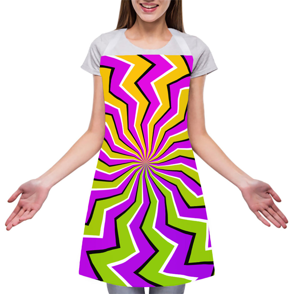 Colorful Dizzy Moving Optical Illusion Adjustable Apron
