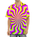 Colorful Dizzy Moving Optical Illusion Aloha Shirt