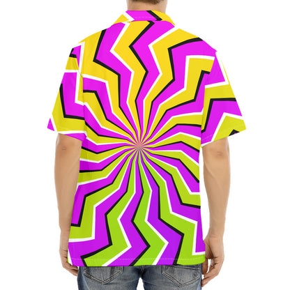 Colorful Dizzy Moving Optical Illusion Aloha Shirt