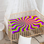 Colorful Dizzy Moving Optical Illusion Baby Crib Sheet