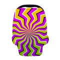 Colorful Dizzy Moving Optical Illusion Baby Seat Cover