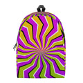 Colorful Dizzy Moving Optical Illusion School Backpack