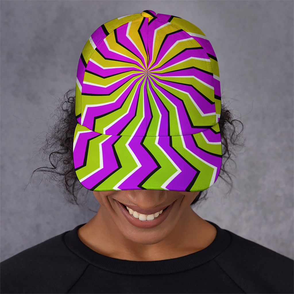 Colorful Dizzy Moving Optical Illusion Baseball Cap