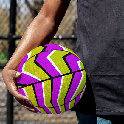 Colorful Dizzy Moving Optical Illusion Basketball