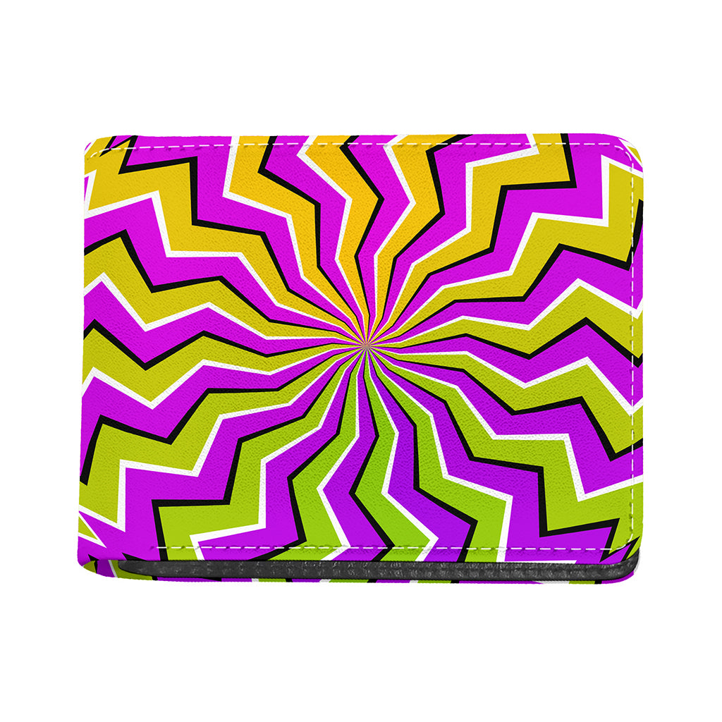 Colorful Dizzy Moving Optical Illusion Bifold Wallet
