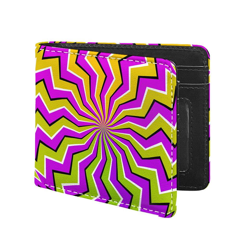 Colorful Dizzy Moving Optical Illusion Bifold Wallet