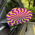 Colorful Dizzy Moving Optical Illusion Car Side Mirror Covers