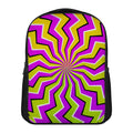 Colorful Dizzy Moving Optical Illusion Casual Backpack