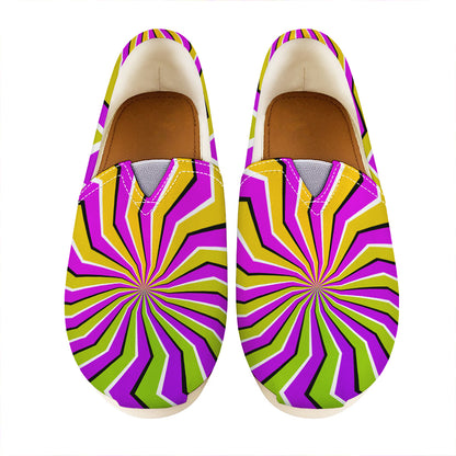Colorful Dizzy Moving Optical Illusion Casual Shoes