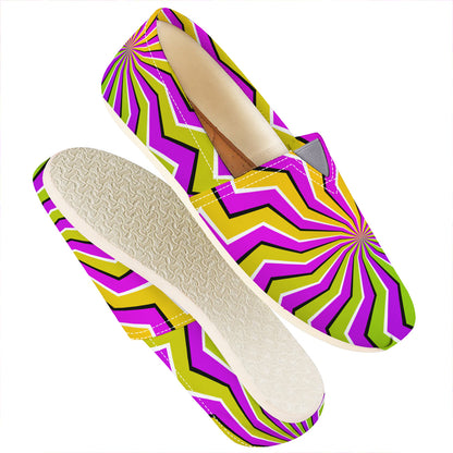 Colorful Dizzy Moving Optical Illusion Casual Shoes