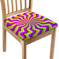 Colorful Dizzy Moving Optical Illusion Chair Cushion Cover