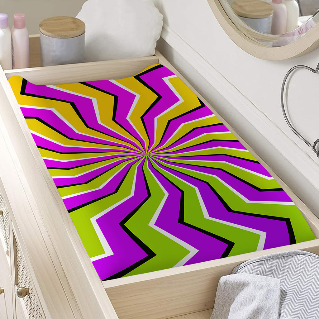 Colorful Dizzy Moving Optical Illusion Changing Pad Cover