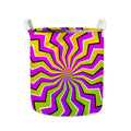 Colorful Dizzy Moving Optical Illusion Collapsible Laundry Basket