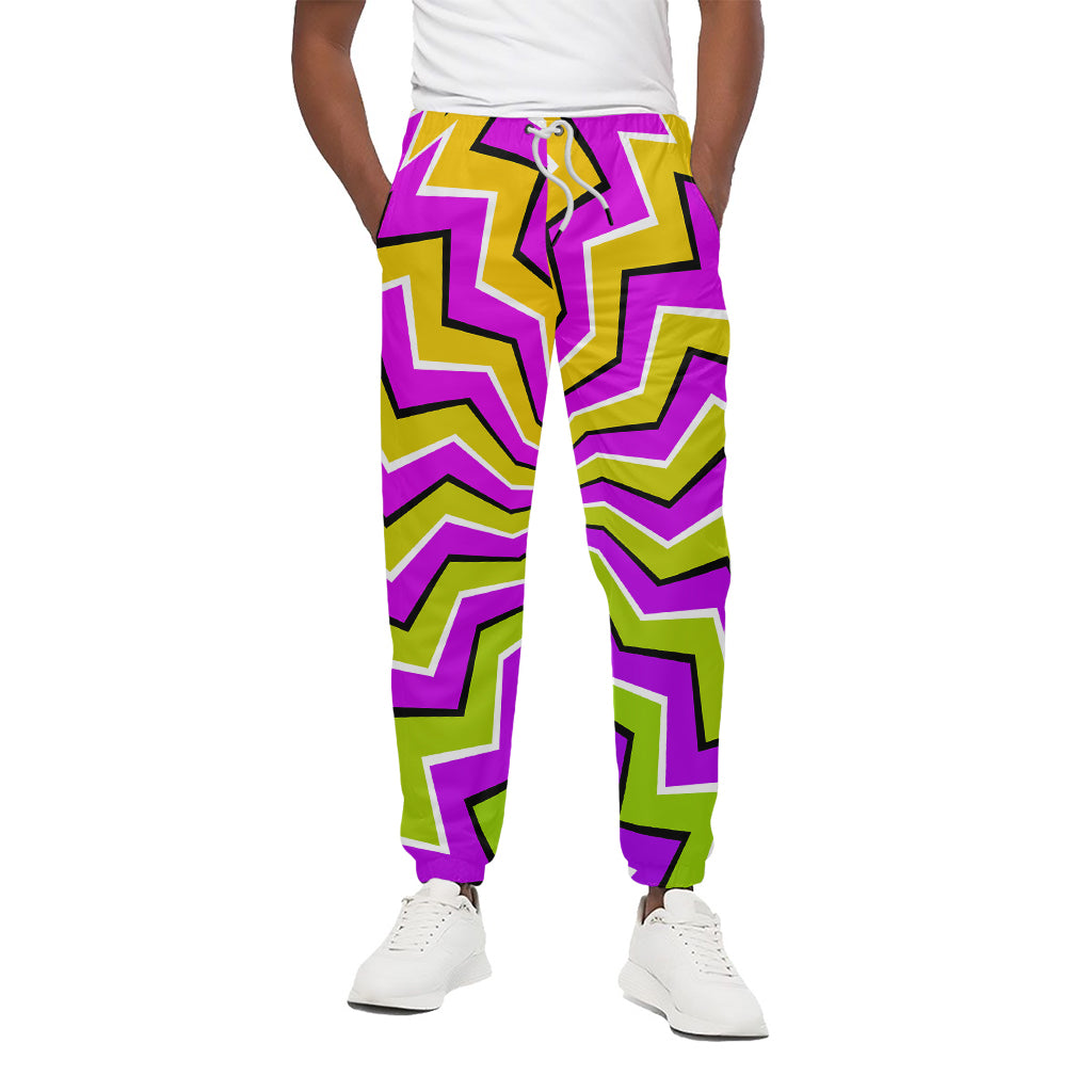 Colorful Dizzy Moving Optical Illusion Cotton Pants